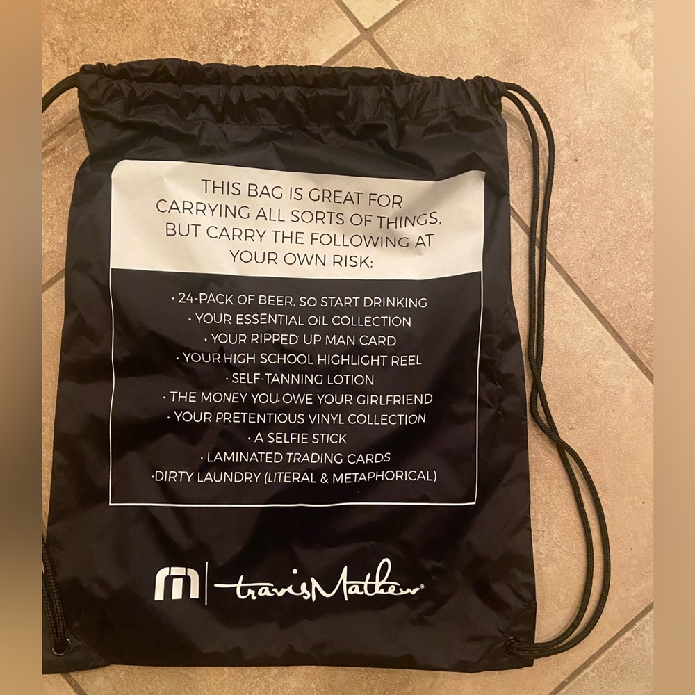 Travis Mathew draw string backpack - Picture 2 of 2